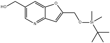 (2-((tert-Butyldimethylsilyloxy)methyl)-furo[3,2-b]pyridin-6-yl)methanol Struktur