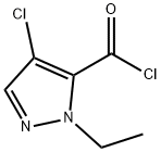 4-chloro-1-ethyl-1H-pyrazole-5-carbonyl chloride Structure