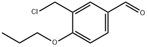 3-(氯甲基)-4-丙氧基苯甲醛 结构式