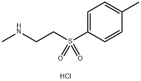 METHYL-[2-(4-METHYLPHENYLSULFONYL)ETHYL]AMINE HCL 化学構造式