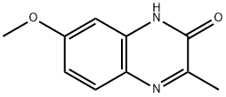 2(1H)-Quinoxalinone,7-methoxy-3-methyl-(9CI) 化学構造式