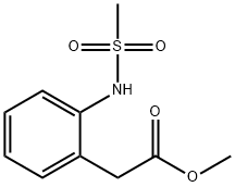 Methyl 2-(MethylsulfonaMido)phenylacetate Structure