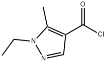 1-ethyl-5-methyl-1H-pyrazole-4-carbonyl chloride Struktur