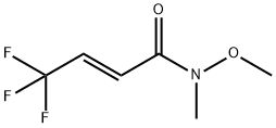 (2E)-4,4,4-Trifluoro-N-methoxy-N-methyl-2-butenamide Struktur