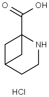 2-AZABICYCLO[3.1.1]HEPTANE-1-CARBOXYLIC ACID HYDROCHLORIDE 结构式