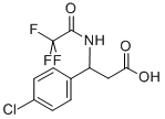 3-(4-CHLOROPHENYL)-3-[(2,2,2-TRIFLUOROACETYL)AMINO]PROPANOIC ACID Structure