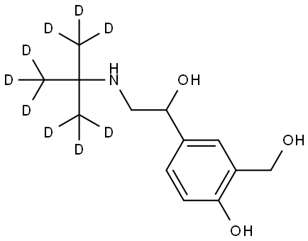 RAC ALBUTEROL-D9 Struktur