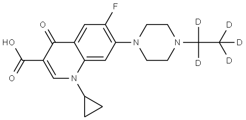 Enrofloxacin-d5 Structure