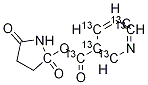 1-Nicotinoyloxy-13C6 succiniMide Struktur