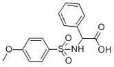 2-((4-甲氧基苯基)磺酰胺)-2-苯基乙酸, 117309-46-3, 结构式