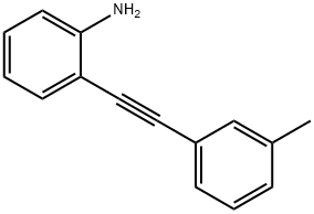 Benzenamine, 2-[2-(3-methylphenyl)ethynyl]- Structure