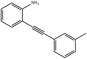 Benzenamine, 2-[2-(3-methylphenyl)ethynyl]-,1173153-14-4,结构式