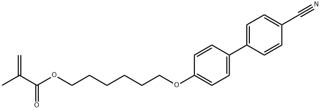 6-[4-(4-氰基苯基)苯氧基]己基甲基丙烯酸酯,117318-91-9,结构式