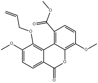 10-O-Allyl-3,8-deshydroxy-9-O-Methyl Luteic Acid Methyl Ester 结构式