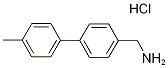 (4'-Methylbiphenyl-4-yl)methylamine hydrochloride, 4-(4-Methylphenyl)benzylamine hydrochloride Struktur