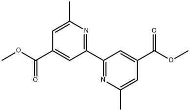 6,6'-二甲基-2,2'-联吡啶-4,4'-二甲酸甲酯,117330-40-2,结构式
