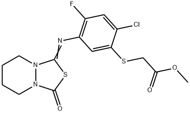 Methyl 2-[2-chloro-4-fluoro-5-[(3-oxo-5,6,7,8-tetrahydro-[1,3,4]thiadiazolo[3,4-a]pyridazin-1-ylidene)amino]phenyl]sulfanylacetate