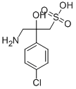 3-氨基-2-4-氯苯基-2-羟基丙烷磺酸,117354-64-0,结构式