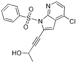 1173657-03-8 3-Butyn-2-ol, 4-[4-chloro-1-(phenylsulfonyl)-1H-pyrrolo[2,3-b]pyridin-2-yl]-