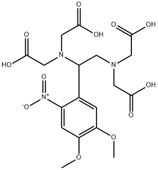 1-(2-nitro-4,5-dimethoxyphenyl)-N,N,N',N'-tetrakis((oxycarbonyl)methyl)-1,2-ethanediamine