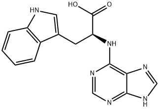 N-9H-Purin-6-yl-L-tryptophan Struktur