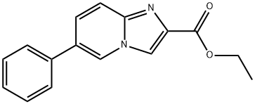 6-苯基咪唑[1,2-A]吡啶-2-羧酸乙酯, 1173694-01-3, 结构式