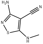 4-Isothiazolecarbonitrile,  3-amino-5-(methylamino)-,117377-36-3,结构式