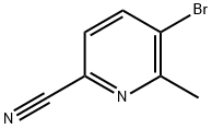 5-Bromo-6-methyl-2-pyridinecarbonitrile Structure