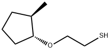 Ethanethiol, 2-[(2-methylcyclopentyl)oxy]-, trans- (9CI),117391-09-0,结构式