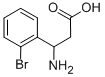 3-アミノ-3-(2-ブロモフェニル)プロパン酸 化学構造式