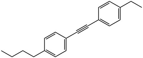Benzene, 1-butyl-4-[(4-ethylphenyl)ethynyl]-,117392-63-9,结构式