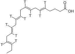 EICOSAPENTAENOIC ACID [5,6,8 9,11,12,14,15,17,18-3 H] Struktur