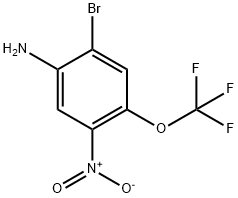 2-溴-5-硝基-4-三氟甲氧基苯胺,1174005-83-4,结构式