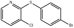 2-[(4-BROMOPHENYL)THIO]-3-CHLOROPYRIDINE, 1174014-10-8, 结构式