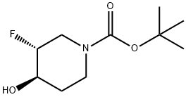 trans-tert-butyl 3-fluoro-4-hydroxypiperidine-1-carboxylate|跨叔丁基-3-氟-4-羟基哌啶-1-羧酸