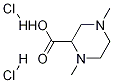 1,4-diMethylpiperazin-2-carboxylic acid 2HCl,1174064-55-1,结构式