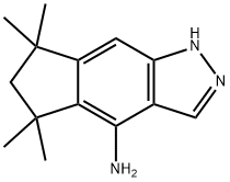 5,5,7,7-四甲基-2,5,6,7-四氢环五[F]吲唑-4-胺,1174064-61-9,结构式