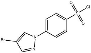 4-(4-Bromo-1H-pyrazol-1-yl)benzenesulfonyl chloride Struktur