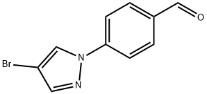 4-(4-ブロモ-1H-ピラゾール-1-イル)ベンズアルデヒド 化学構造式