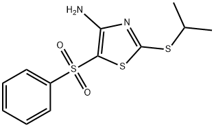 117420-81-2 4-AMINO-2-ISOPROPYLTHIO-5-(PHENYLSULFONYL)THIAZOLE