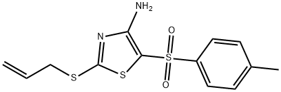 2-ALLYLTHIO-4-AMINO-5-TOSYLTHIAZOLE Structure