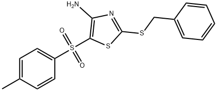 117420-86-7 4-AMINO-2-BENZYLTHIO-5-TOSYLTHIAZOLE