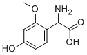 AMINO-(4-HYDROXY-2-METHOXY-PHENYL)-ACETIC ACID 结构式