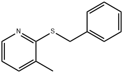 3-Methyl-2-(phenylmethylthio)-pyridine Struktur