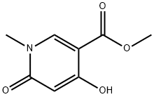 Methyl 4-hydroxy-1-methyl-6-oxo-1,6-dihydropyridine-3-carboxylate 化学構造式