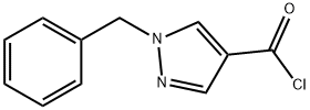 1-Benzyl-1H-pyrazole-4-carbonyl chloride Struktur