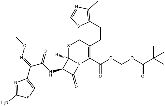 头孢妥仑匹酯,117467-28-4,结构式