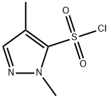 2,4-Dimethyl-2H-pyrazole-3-sulfonyl chloride Struktur