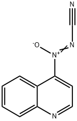 2-(4-Quinolinyl)diazenecarbonitrile 2-oxide Struktur