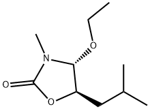 2-Oxazolidinone,4-ethoxy-3-methyl-5-(2-methylpropyl)-,trans-(9CI) Structure